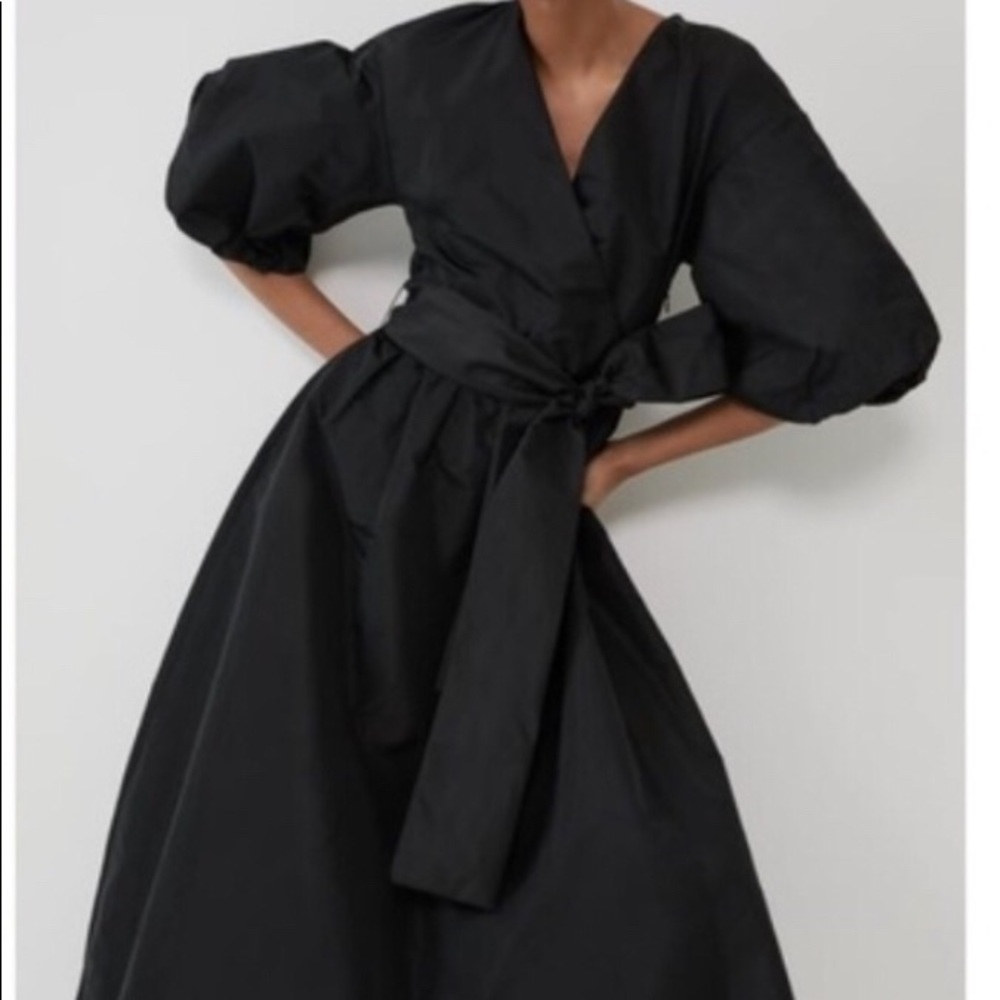 Zara voluminous midi dress